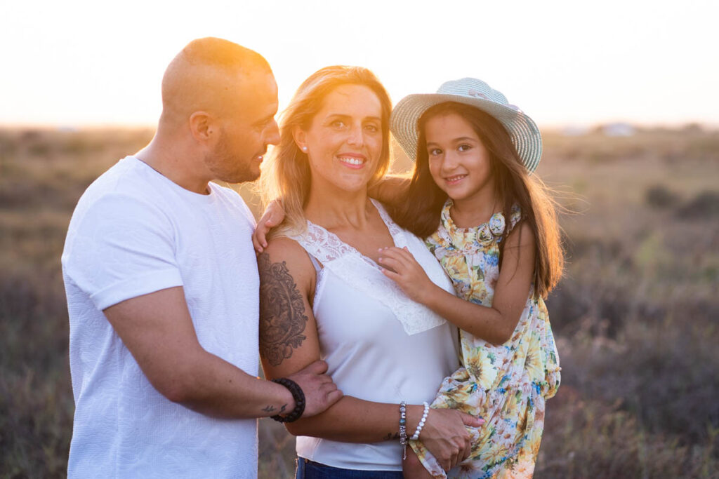 Foto de familia en la paya