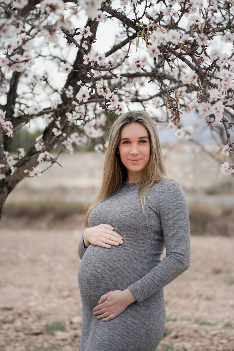 sesion de fotos de maternidad en invierno